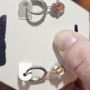 The Sterling Club Smokey Topaz Cubic Zirconia .925 FIRM PRICE 40